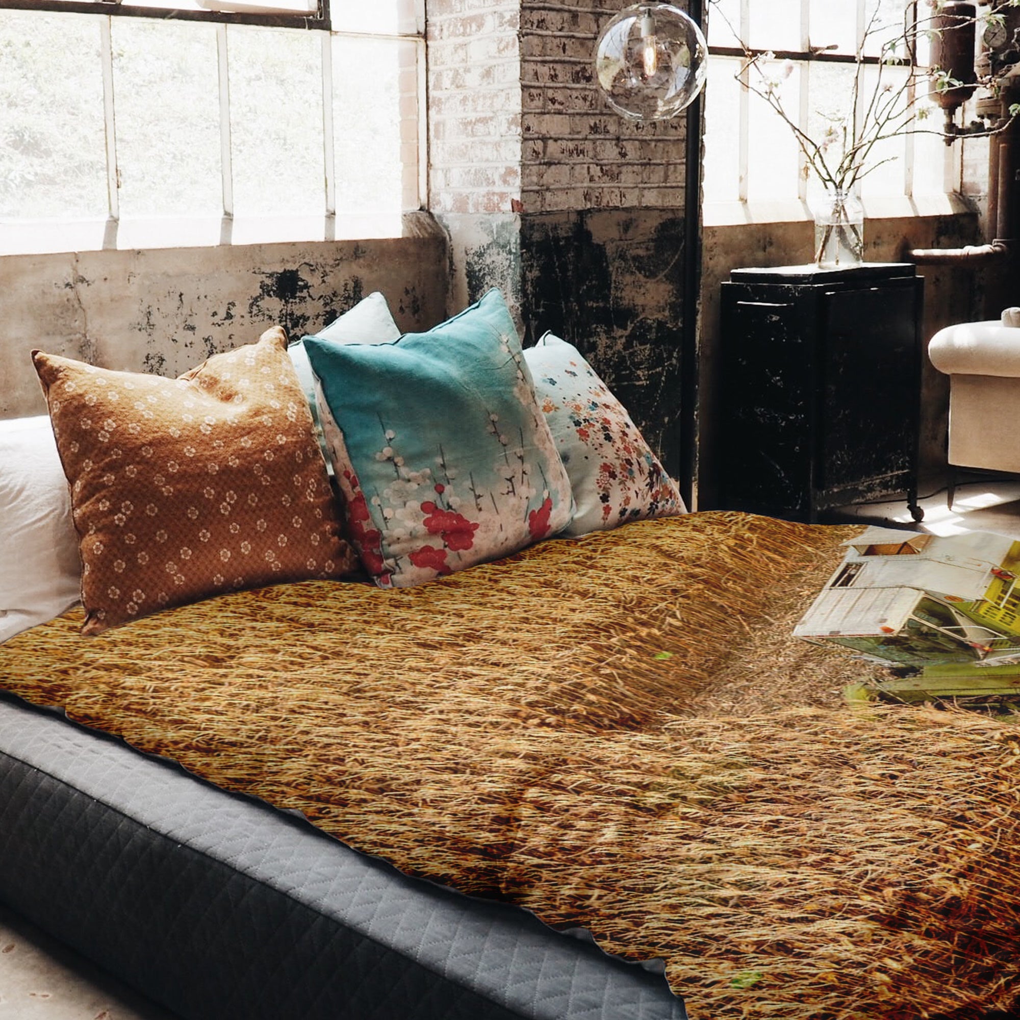 Set di biancheria da letto con coperta terapeutica Trattore sul campo