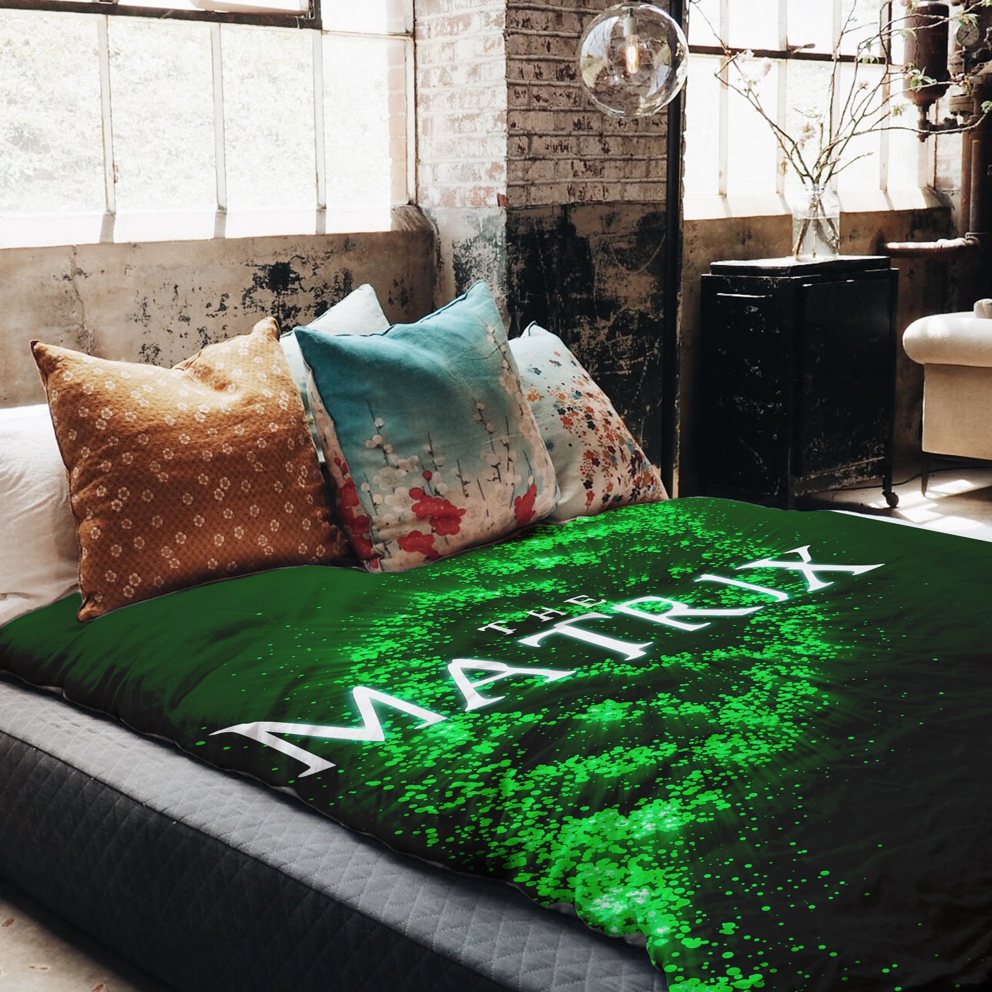 Coperta terapeutica originale - Rivestimento in cotone verde Matrix DNA
