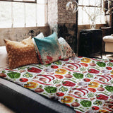 Coperta terapeutica originale - Rivestimento in cotone con verdure