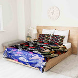 Set di biancheria da letto con coperta terapeutica Halloween Scheletro