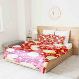 Coperta terapeutica originale - Rivestimento in cotone rosso con zucche
