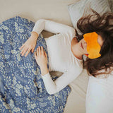 Set di biancheria da letto con coperta terapeutica blu Natale