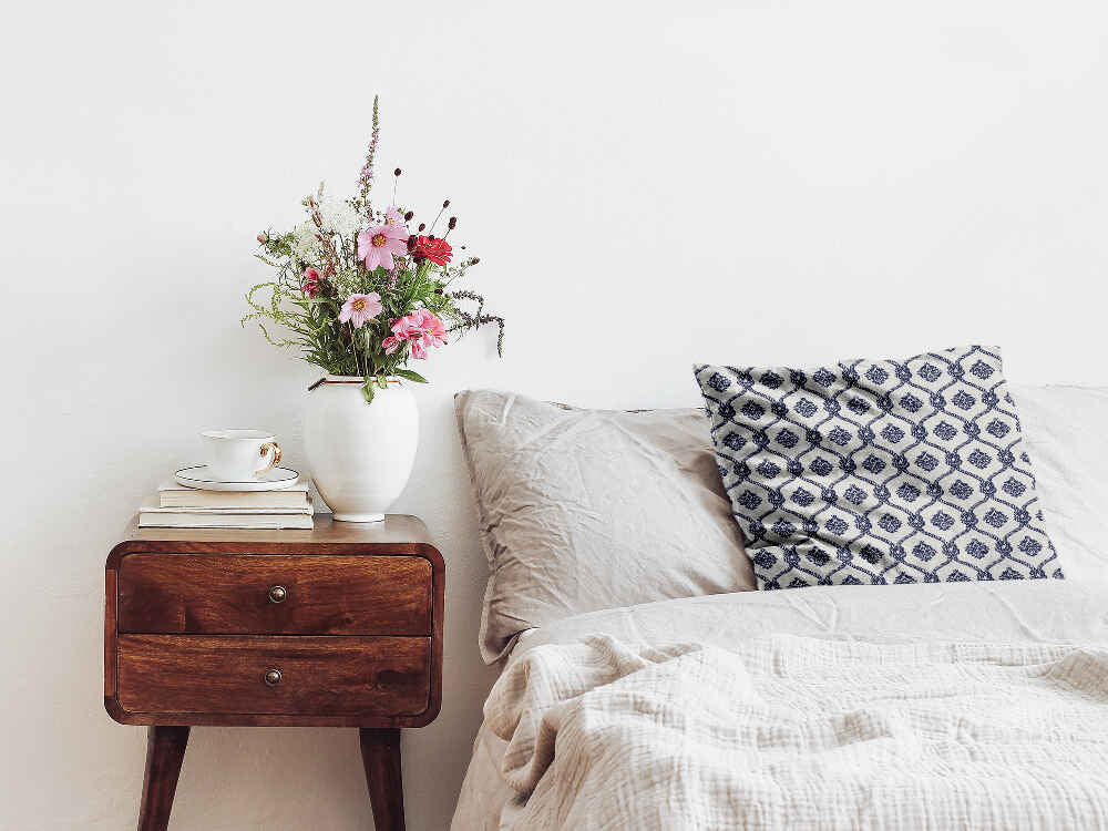 Cuscino sanitario motivo marinaresco blu