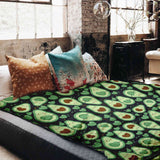 Set di biancheria da letto con coperte terapeutiche Avocado verde