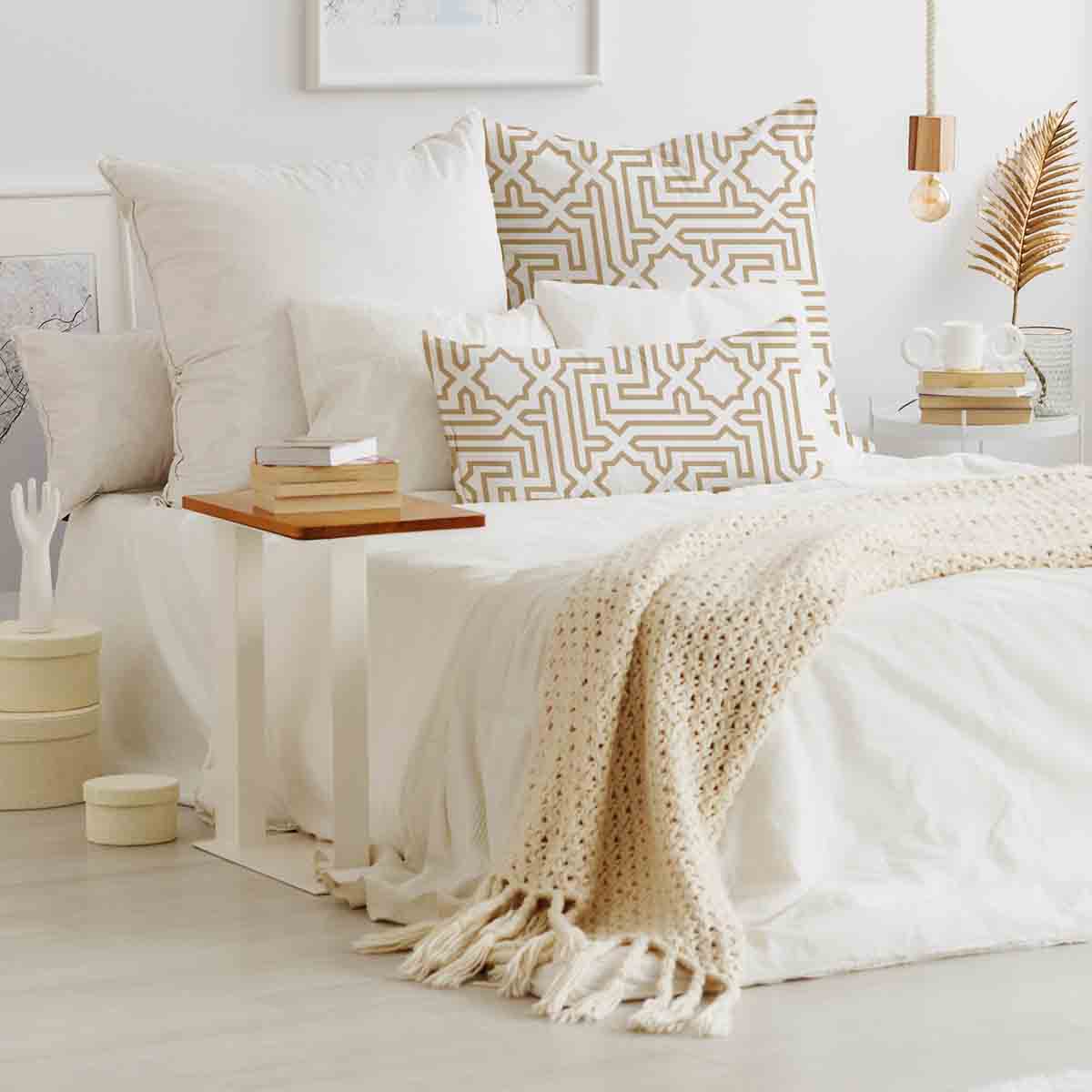 Cuscino sanitario beige con forme