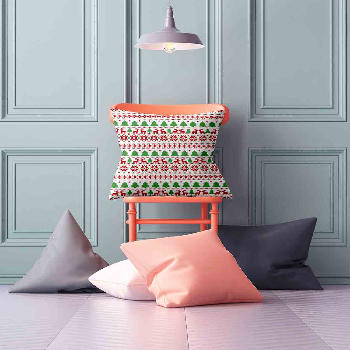 Cuscino salute Natale in Norvegia