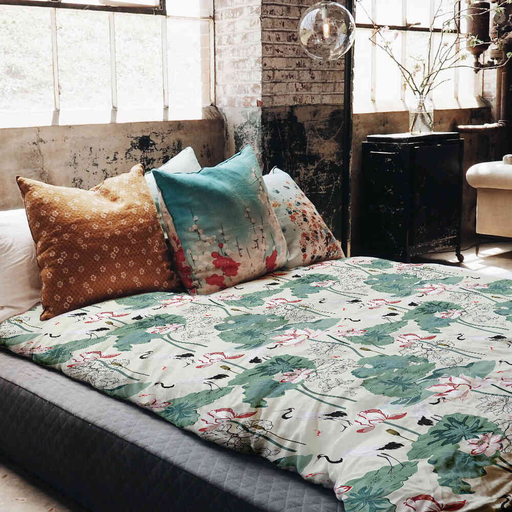 Set di biancheria da letto con coperta terapeutica Ninfea