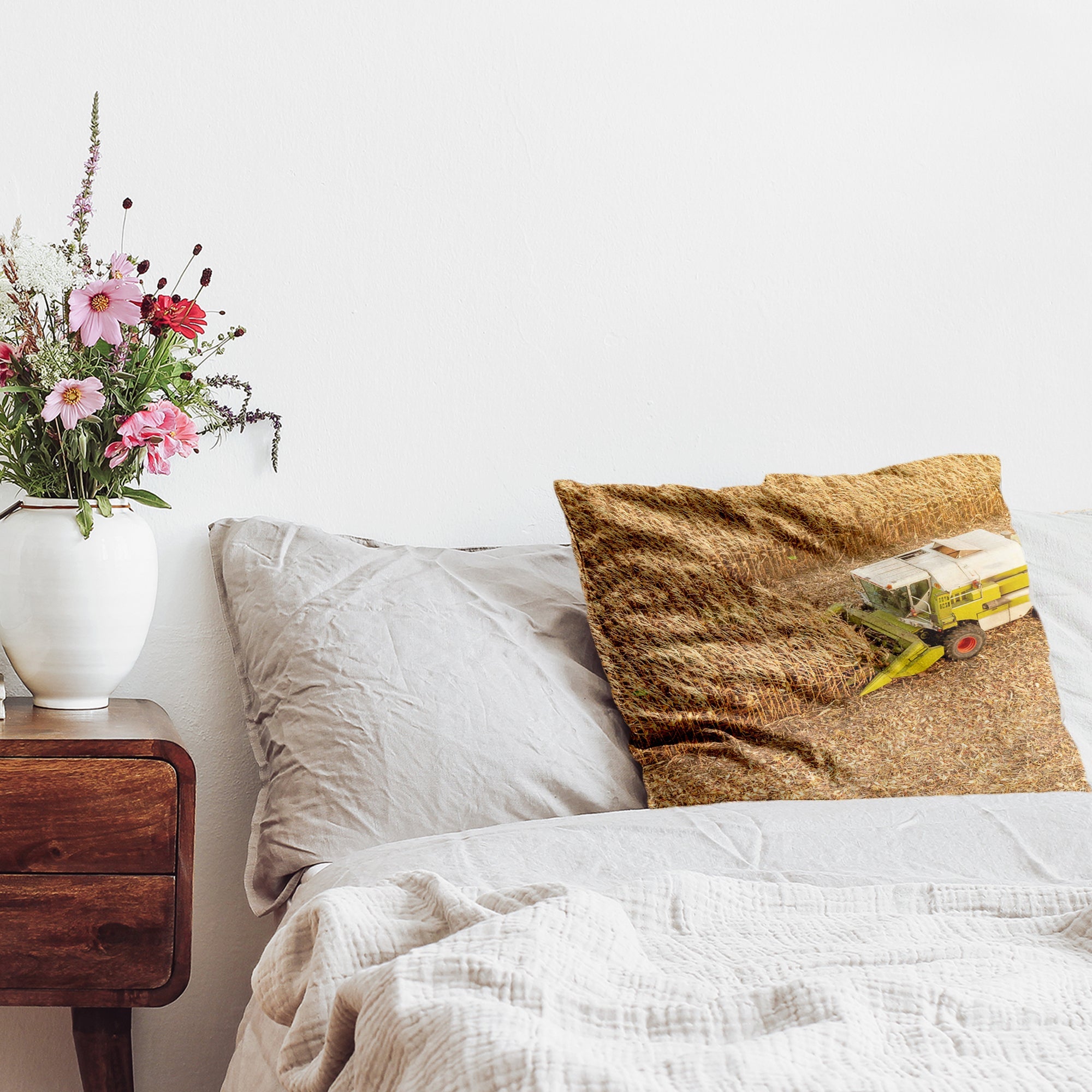 Cuscino salute trattore sul campo