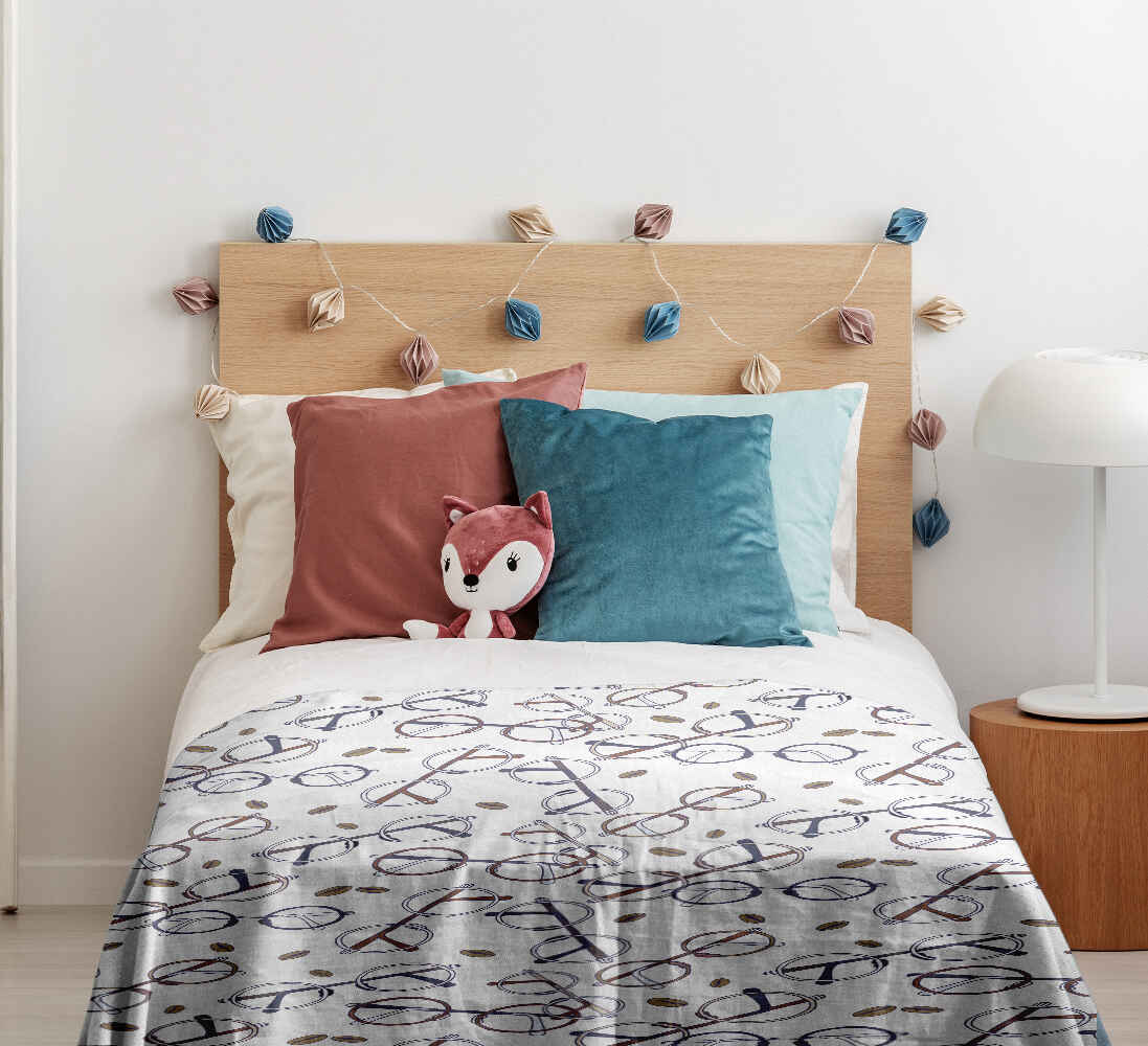 Set di biancheria da letto con coperta terapeutica e occhiali di Harry