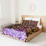 Set di biancheria da letto con coperta terapeutica marrone con cervo