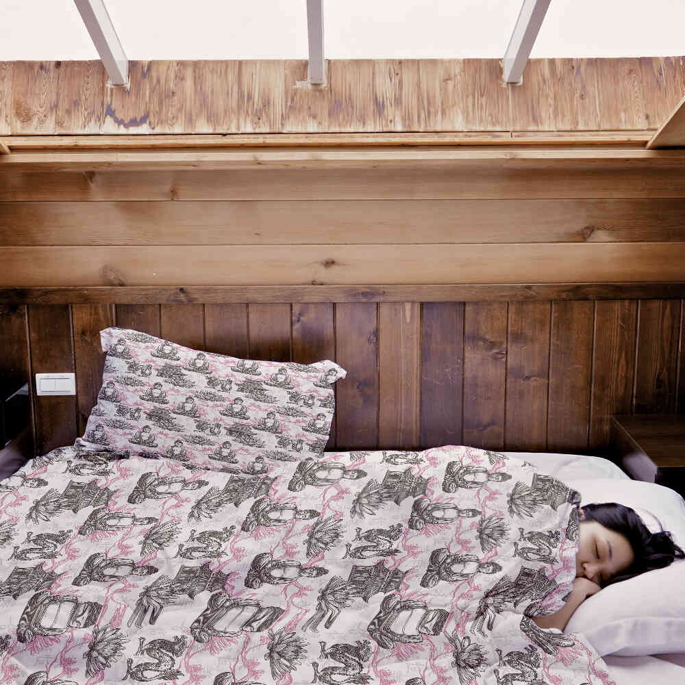 Coperta terapeutica originale - Rivestimento in cotone con Buddha rosa