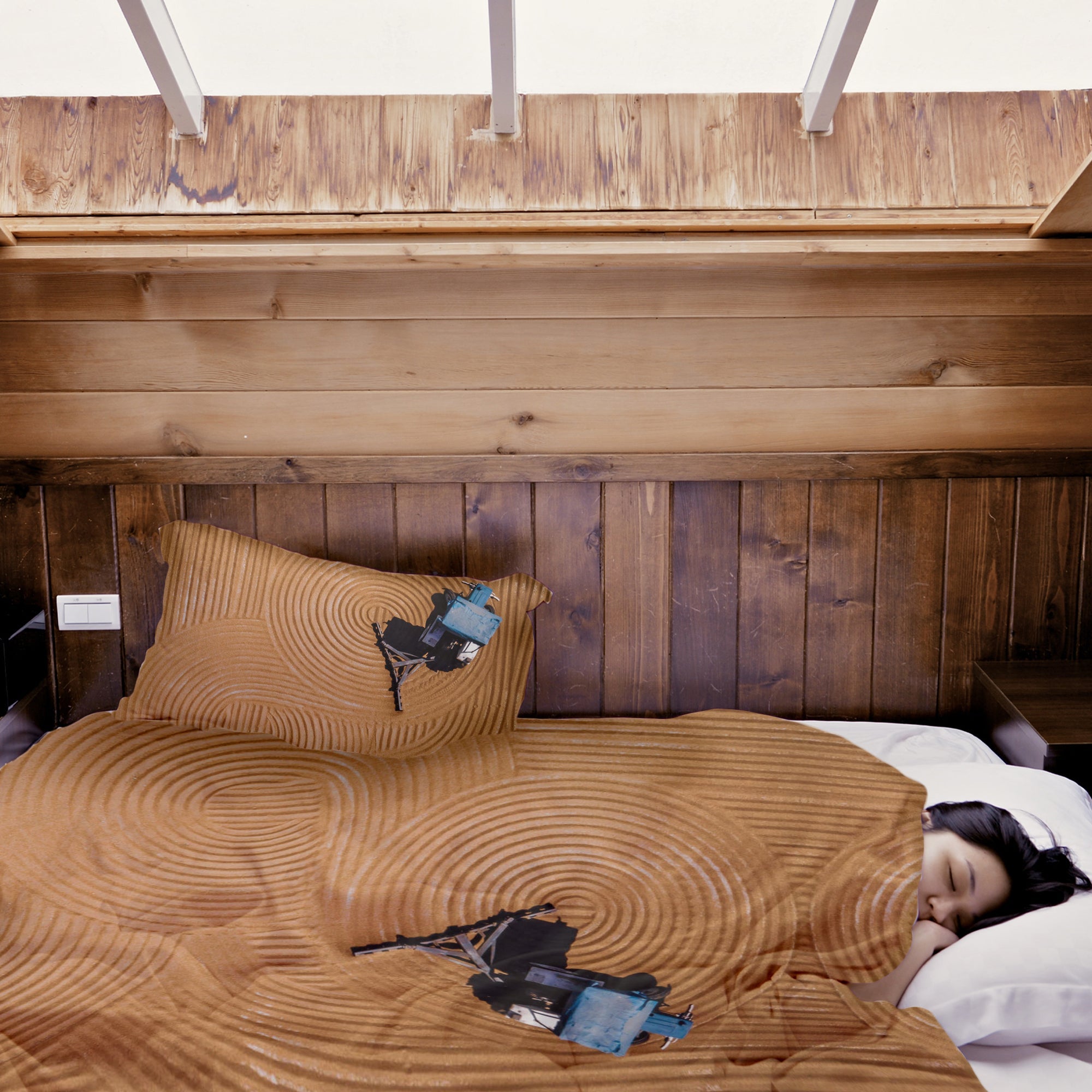 Coperta terapeutica originale - Rivestimento in cotone Cerchi nel campo