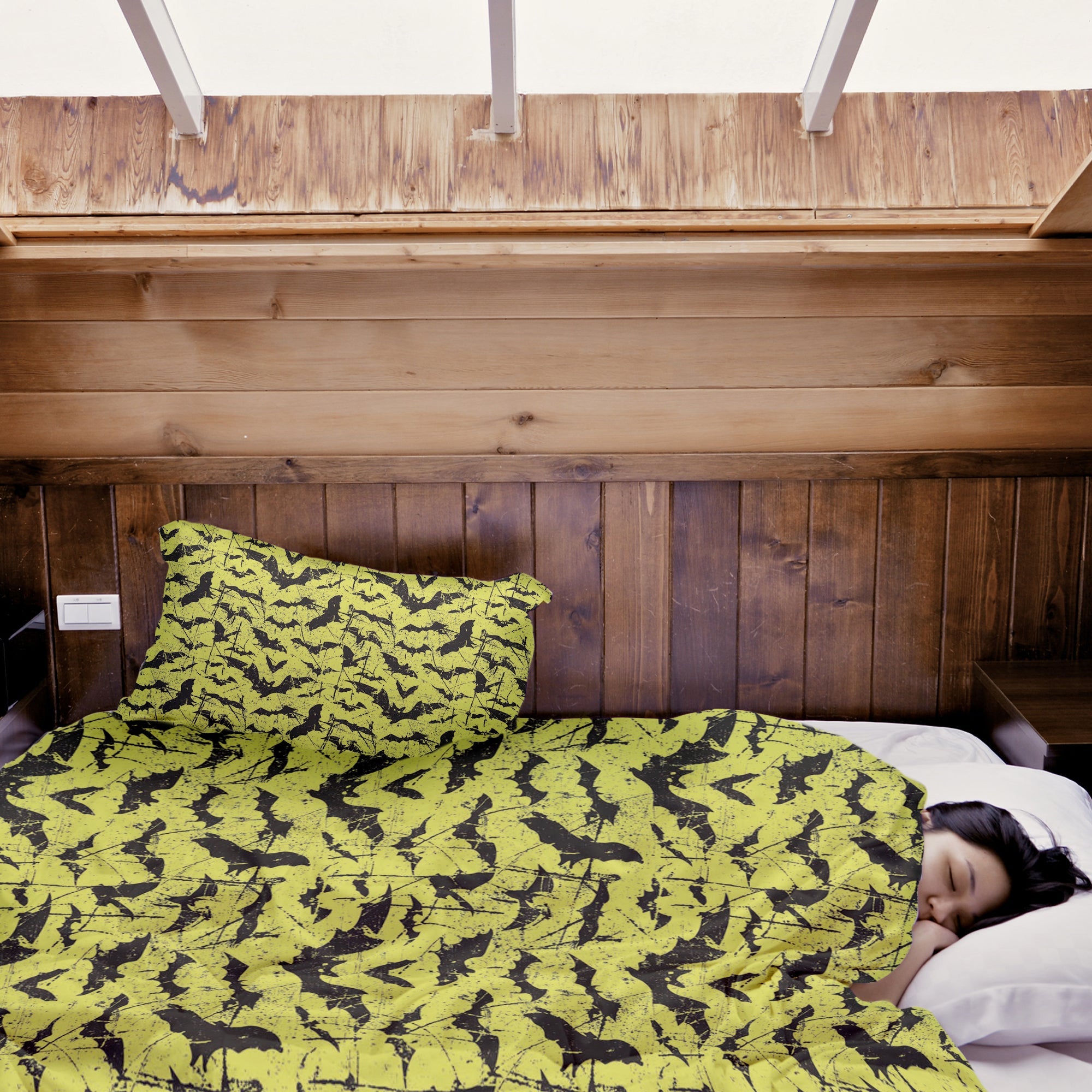 Coperta terapeutica originale - Rivestimento in cotone giallo pipistrello