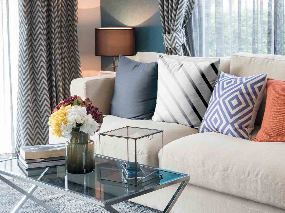 Cuscino sanitario righe orizzontali grigie