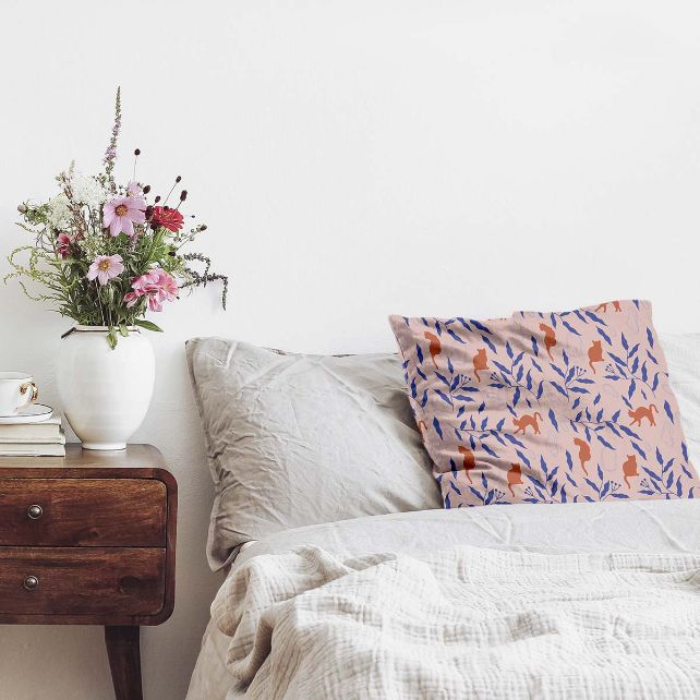 Cuscino salute Gatto rosso