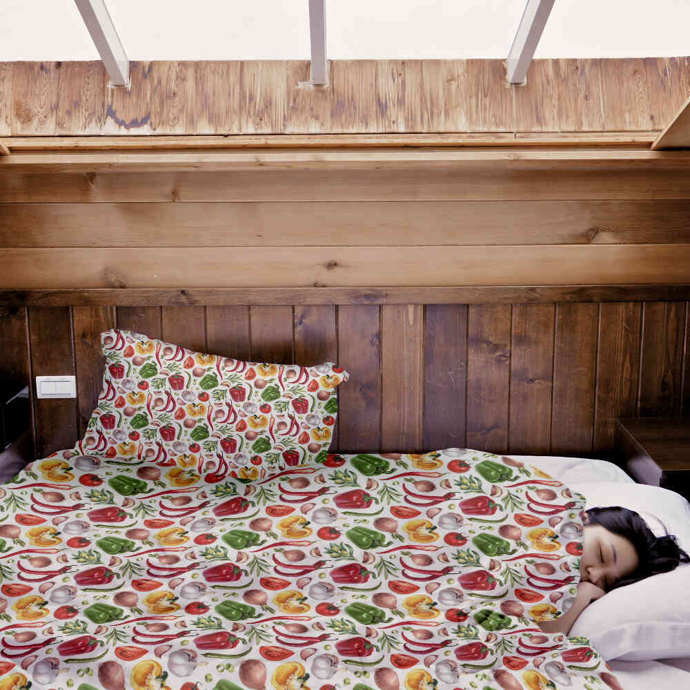 Set di biancheria da letto con coperte terapeutiche e verdure