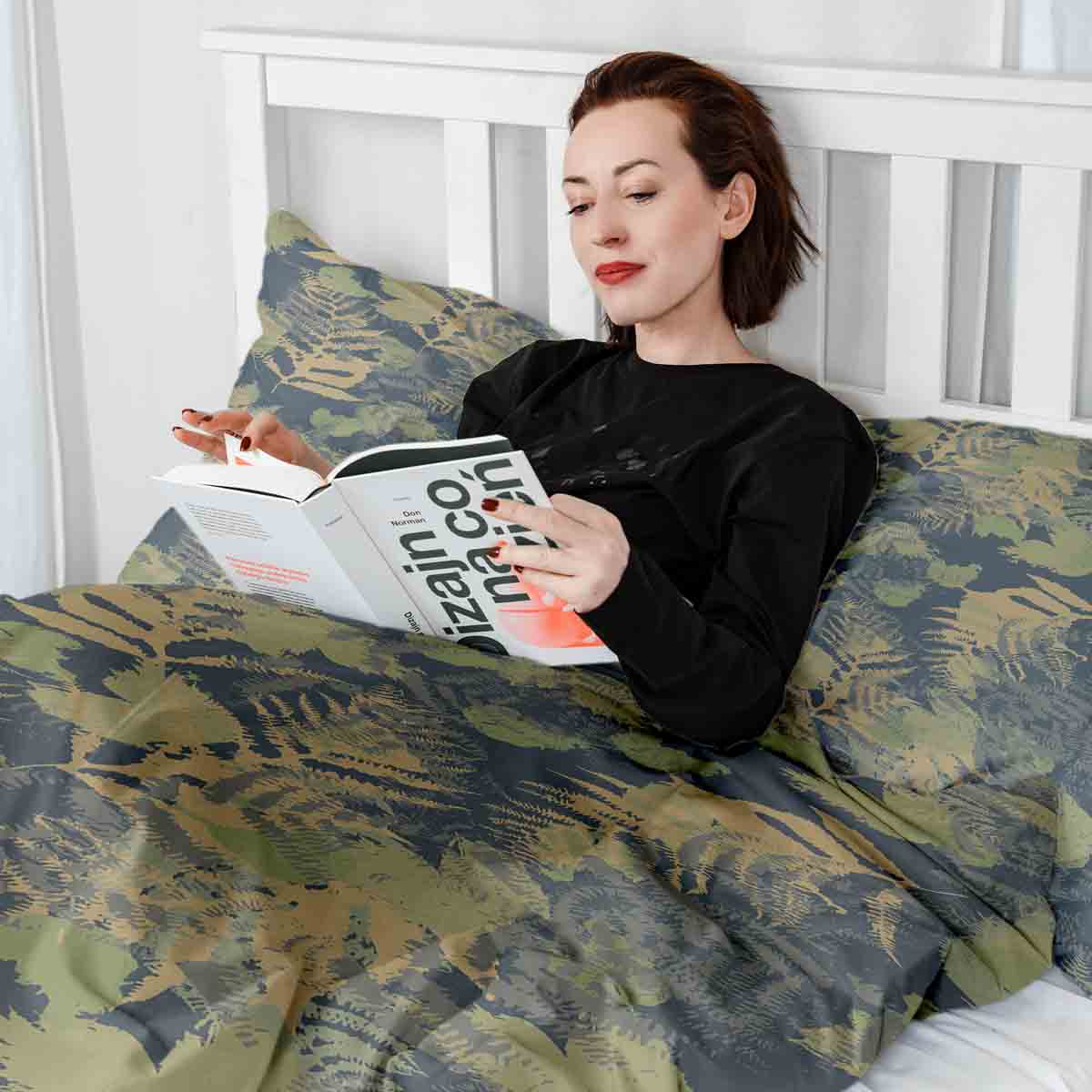 Set di biancheria da letto con coperta terapeutica Foresta