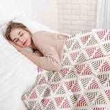 Set di biancheria da letto con coperte terapeutiche triangoli natalizi