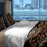 Set di biancheria da letto con coperta terapeutica marrone Norvegia