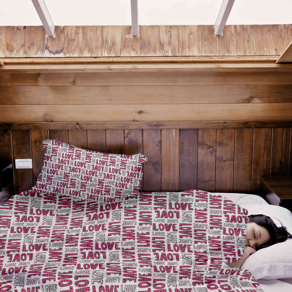Coperta terapeutica originale - Rivestimento in cotone bianco L.O.V.E