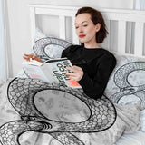 Coperta terapeutica originale - Rivestimento in cotone con motivo a serpente
