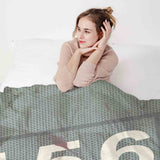 Set di biancheria da letto con coperta terapeutica verde 456