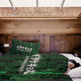 Coperta terapeutica originale - Rivestimento in cotone verde codice numerico