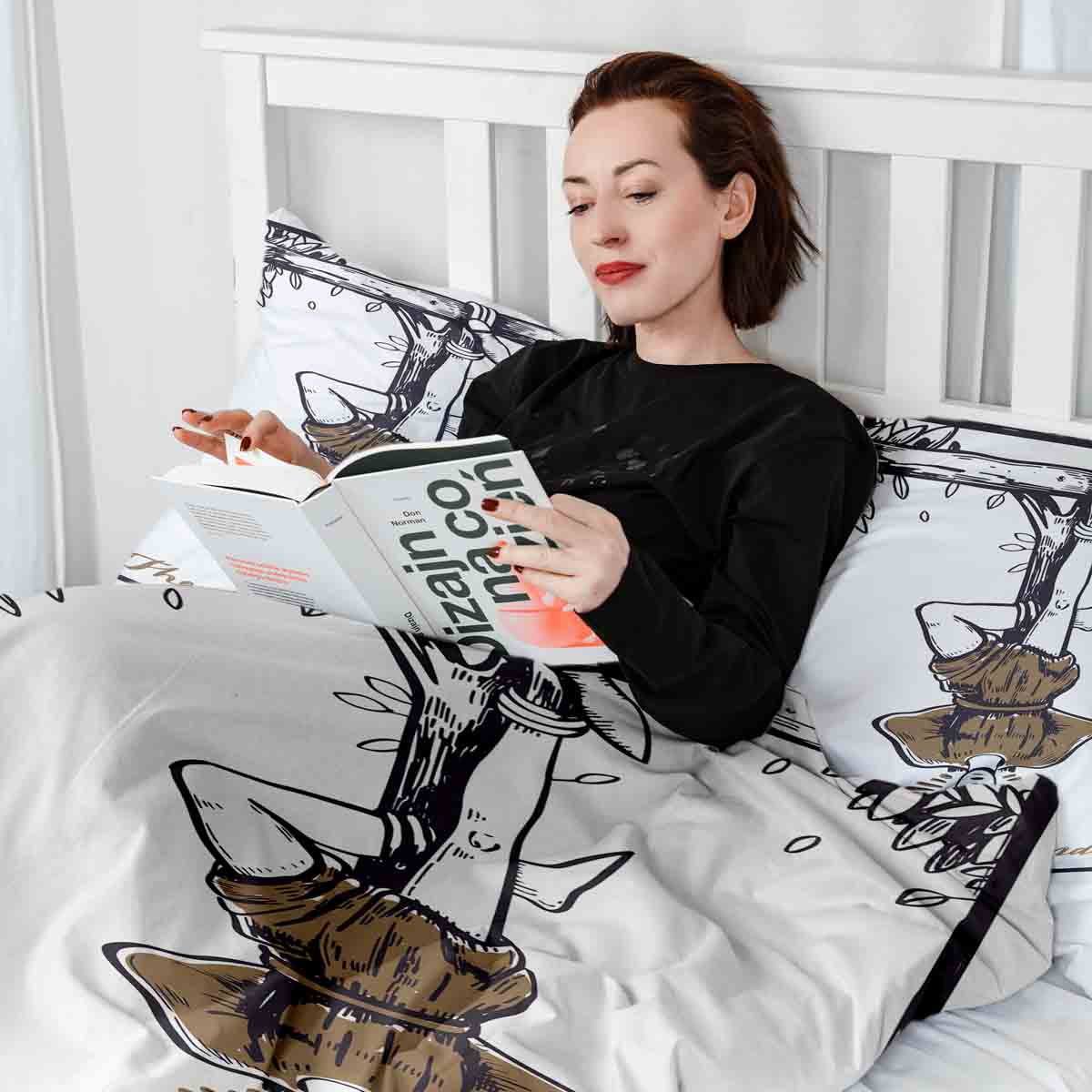 Set di biancheria da letto con coperta terapeutica L'Appeso