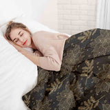 Coperta terapeutica originale - Rivestimento in cotone nero Stella di Natale