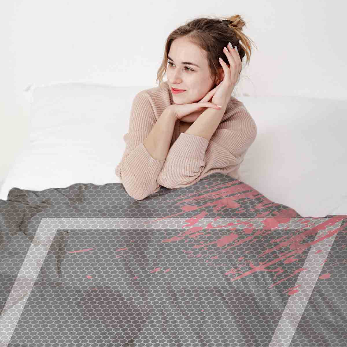 Set di biancheria da letto con coperta terapeutica nero Let's Play