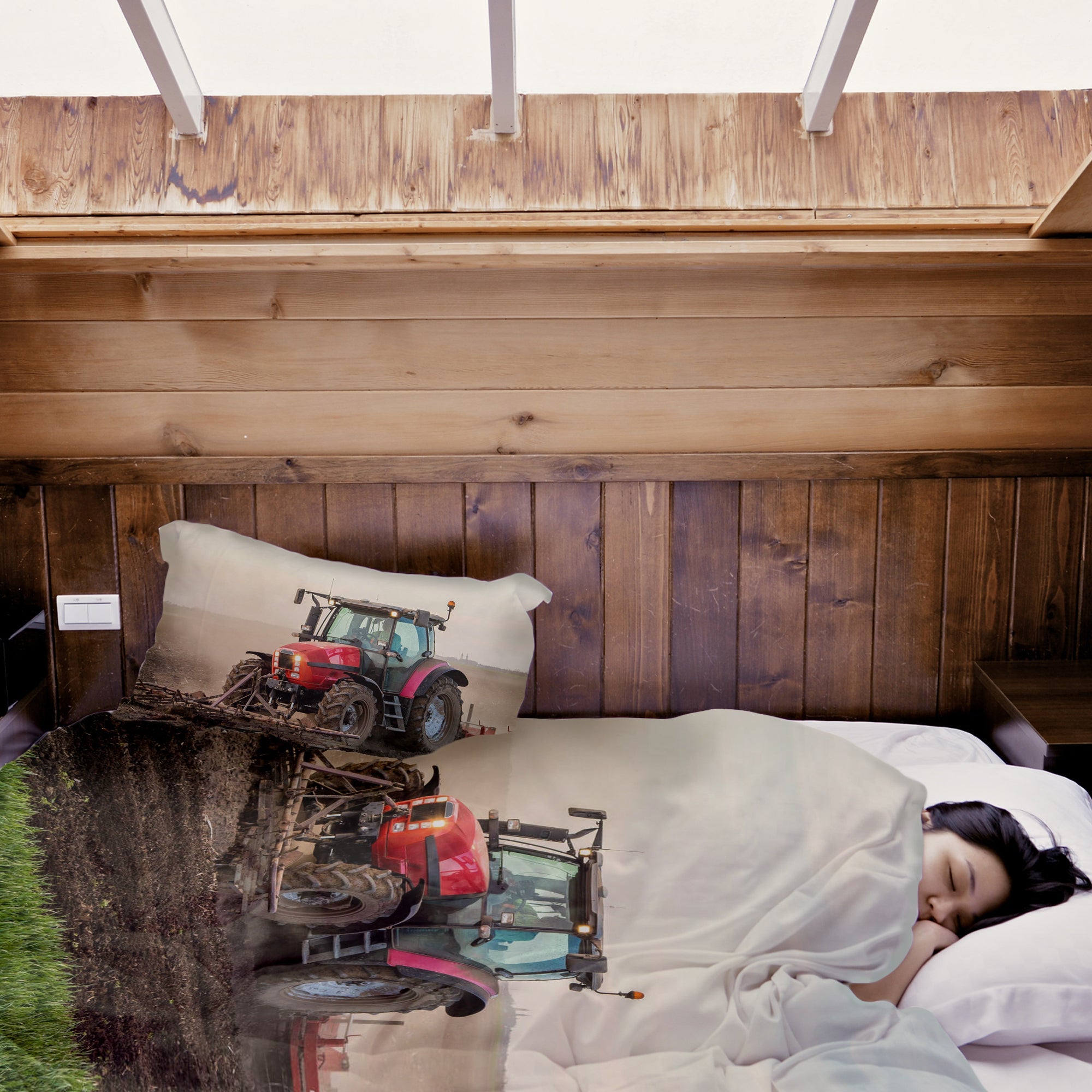 Coperta terapeutica originale - Rivestimento in cotone con grande trattore