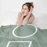 Set di biancheria da letto con coperte terapeutiche forme Dalgona