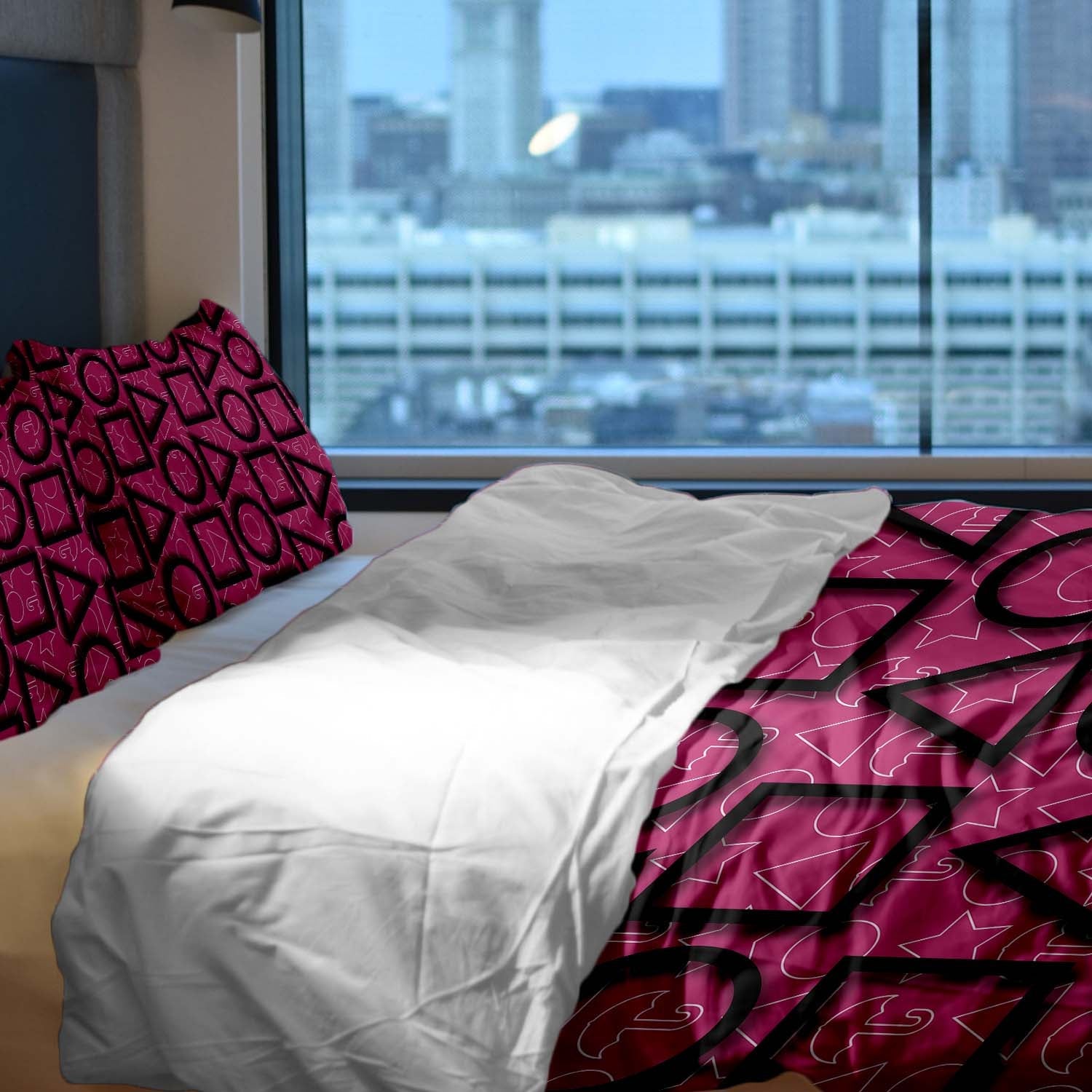 Coperta terapeutica originale - Rivestimento in cotone Pink Squid