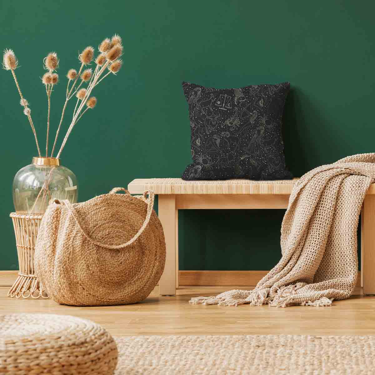 Cuscino salute nero oroscopo