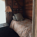 Set di biancheria da letto con coperta terapeutica Boho Arancione
