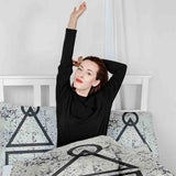 Set di biancheria da letto con coperte terapeutiche bianche forme Dalgona