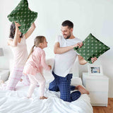 Cuscino salute verde con alberi di abete
