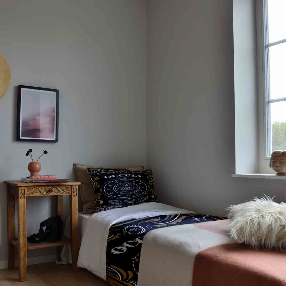 Set di biancheria da letto con coperta terapeutica Occhio