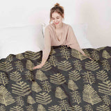 Set di biancheria da letto con coperta terapeutica e motivo boschivo
