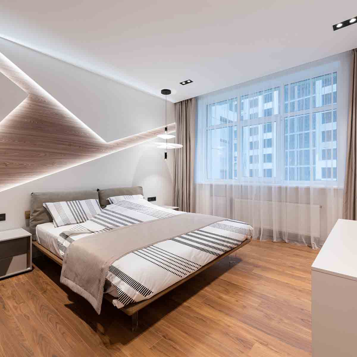 Coperta terapeutica originale - Rivestimento in cotone grigio con strisce spesse e sottili