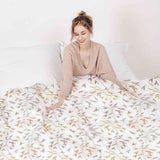 Coperta terapeutica originale - Rivestimento in cotone con delicati rami colorati