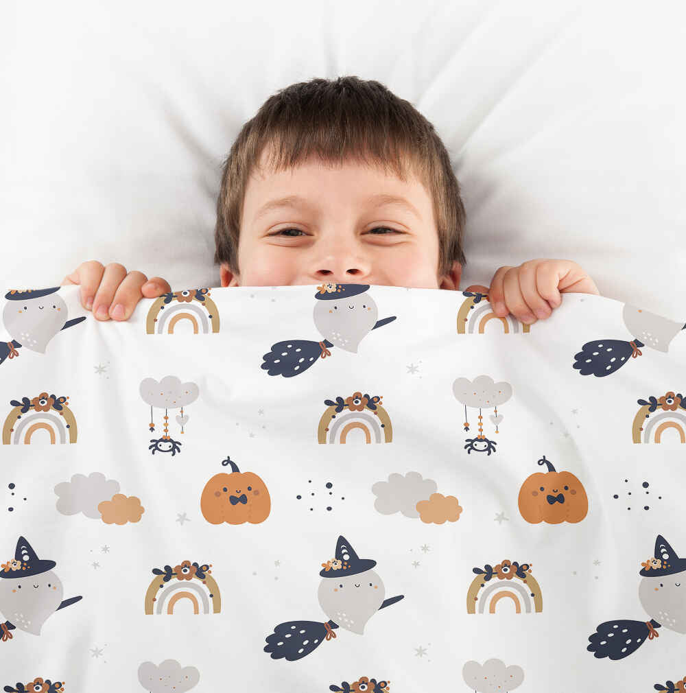 Coperta terapeutica originale - Rivestimento in cotone bianco autunno