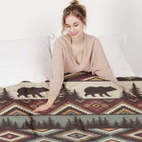 Set di biancheria da letto con coperta terapeutica marrone Norvegia