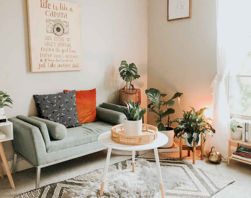 Cuscino salute grigio cappello magico