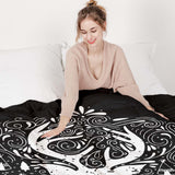 Coperta terapeutica originale - Rivestimento in cotone nero Buon Natale