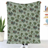 Coperta terapeutica originale - Rivestimento in cotone Monstera scura