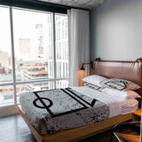 Set di biancheria da letto con coperte terapeutiche bianche forme Dalgona