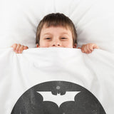 Coperta terapeutica originale - Rivestimento in cotone Batman bianco