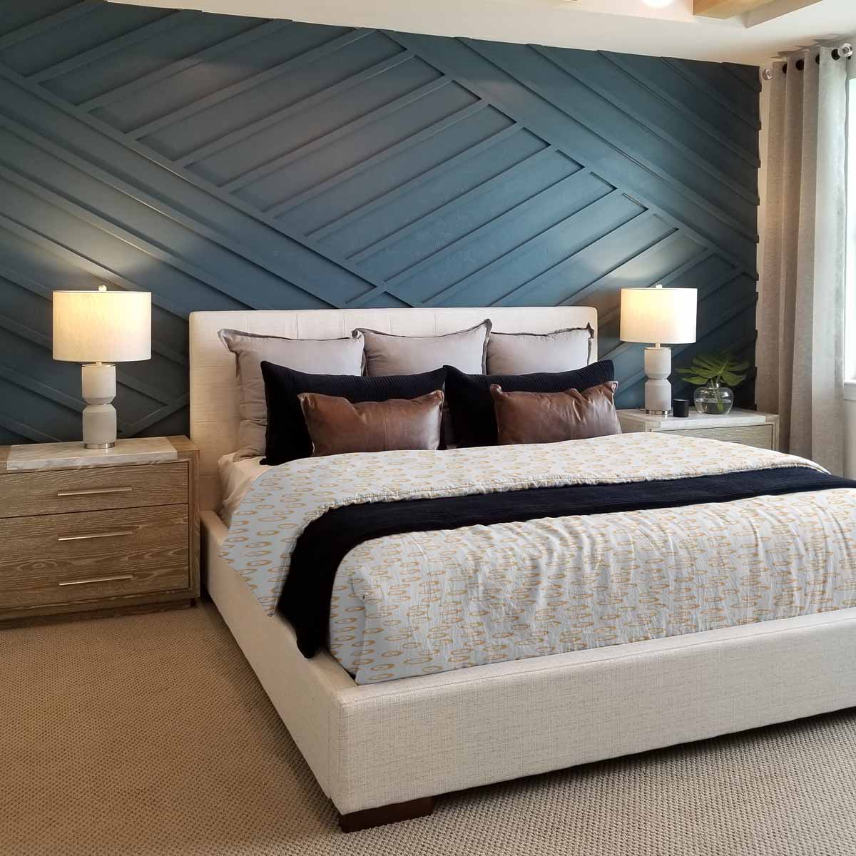 Set di biancheria da letto con coperte terapeutiche e cerchi arancioni