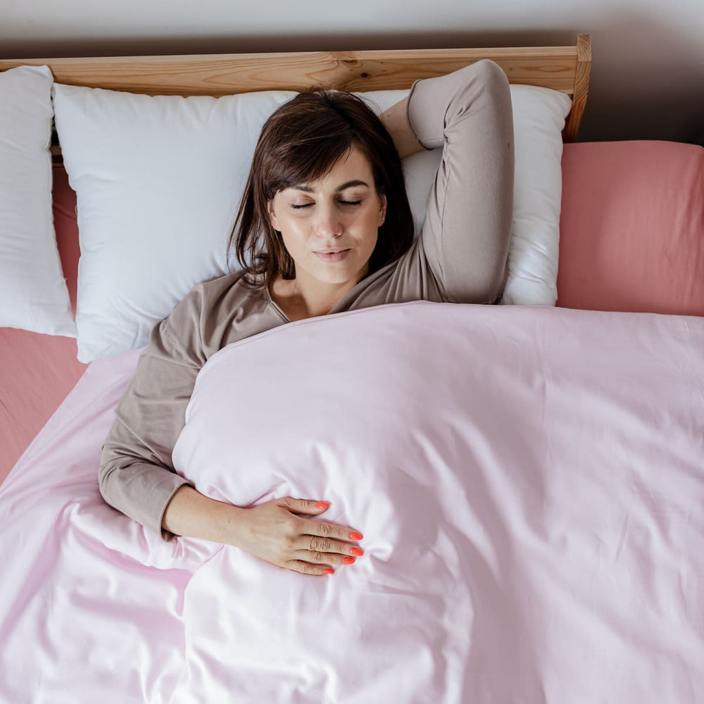 Coperta terapeutica originale - Coperta ponderata con rivestimento in cotone rosa per adulti